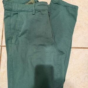 Rag & Bone Men’s Bottle Green Stretch Straight Chinos